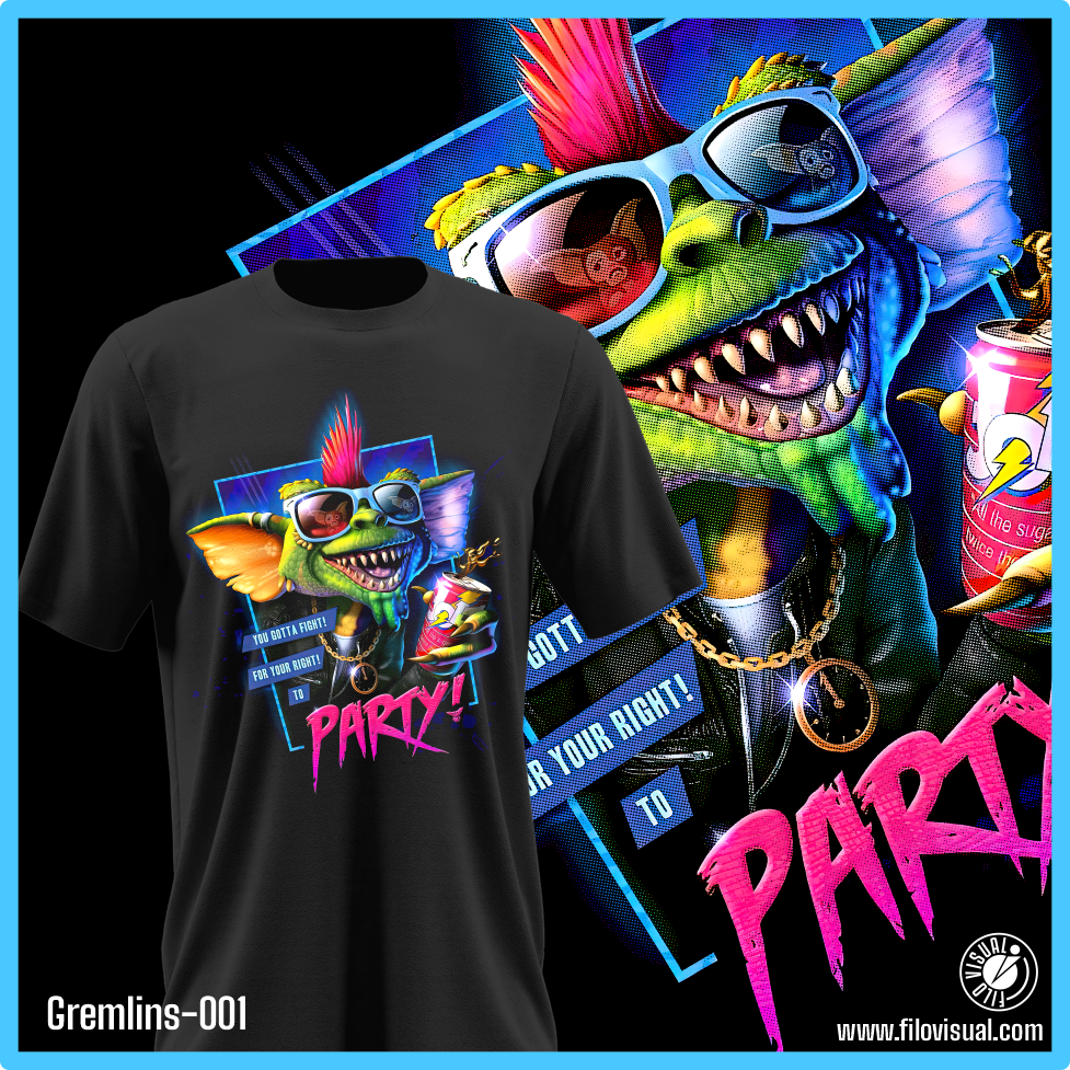 Gremlins-001 - Diseño de Gremlins - Remera de Algodón