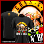 Guns and Roses-002 - Remera de Guns and Roses - Algodón Estampado