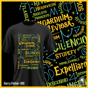 Harry Potter-001 - Diseño de Harry Potter - Remera de Algodón