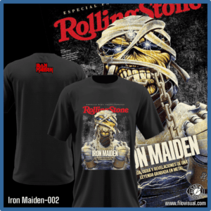 Iron Maiden-002 - Remera de Iron Maiden - Algodón Estampado