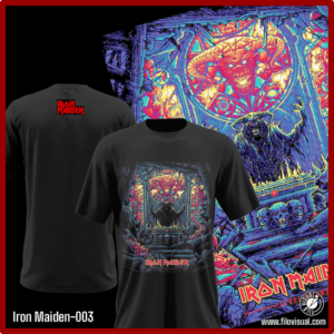 Iron Maiden-003 - Remera de Iron Maiden - Algodón Estampado