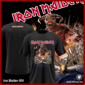 Iron Maiden-004 - Remera de Iron Maiden - Algodón Estampado