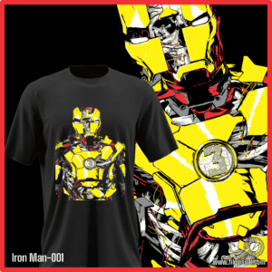 Iron Man-001 - Diseño de Iron Man - Remera de Algodón