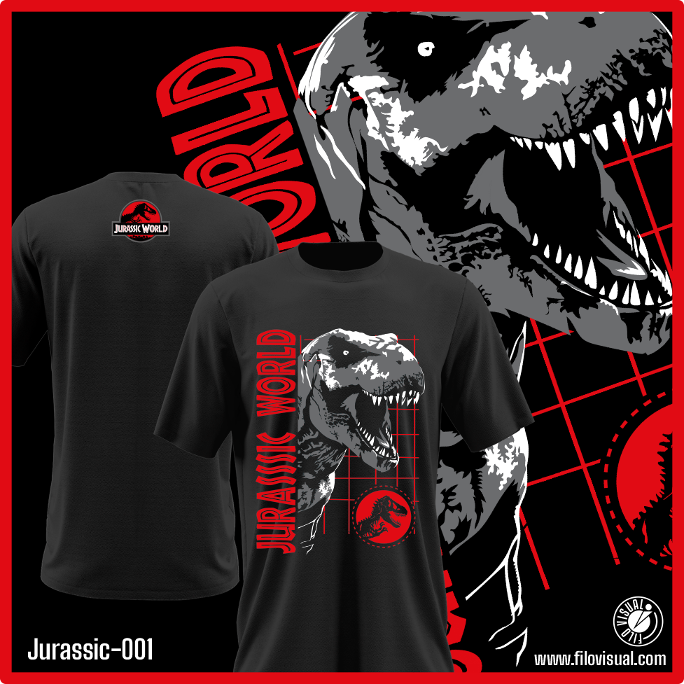 Jurassic-001 - Diseño de Jurassic World - Remera de Algodón