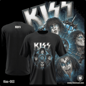 Kiss-003 - Remera de Kiss - Algodón Estampado