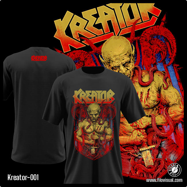 Kreator-001 - Remera de Kreator - Algodón Estampado