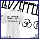 Led Zeppelin-003 - Remera de Led Zeppelin - Algodón Estampado