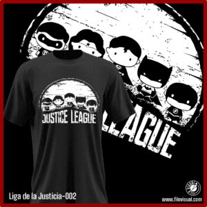 Liga de la Justica-002 - Diseño de Liga de la Justica - Remera de Algodón