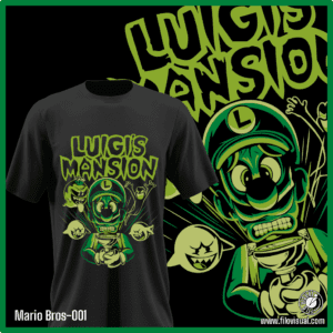 Mario Bros-001 - Diseño de Mario Bros - Remera de Algodón