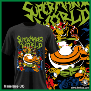 Mario Bros-003 - Diseño de Mario Bros - Remera de Algodón