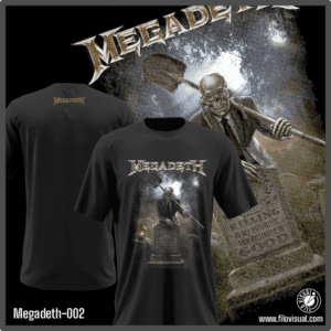 Megadeth-002 - Remera de Megadeth - Algodón Estampado