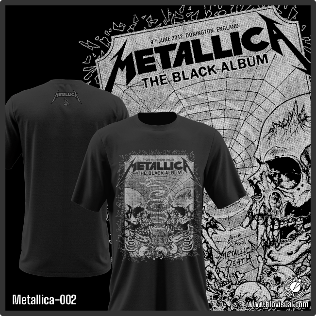 Metallica-002 - Remera de Metallica - Algodón Estampado