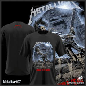 Metallica-007 - Remera de Metallica - Algodón Estampado