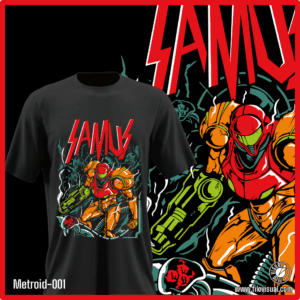 Metroid-001 - Diseño de Metroid - Remera de Algodón