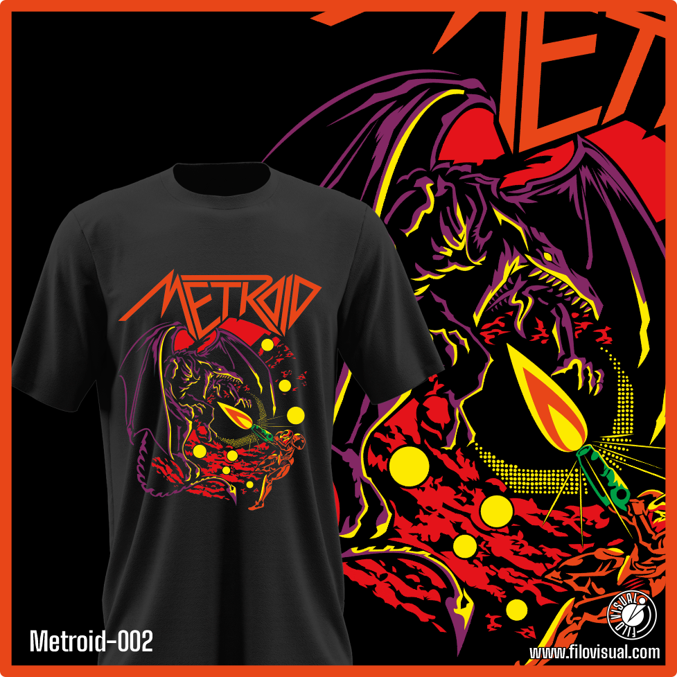 Metroid-002 - Diseño de Metroid - Remera de Algodón
