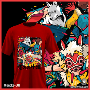 Mononoke-001 - Diseño de Mononoke - Remera de Algodón