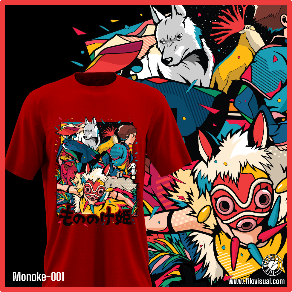 Mononoke-001 - Diseño de Mononoke - Remera de Algodón