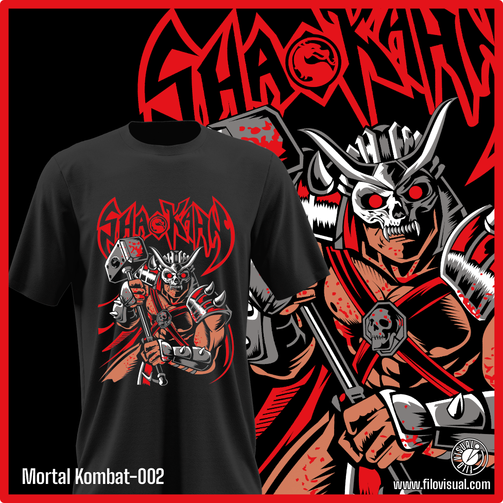 Mortal Kombat-002 - Diseño de Mortal Kombat - Remera de Algodón