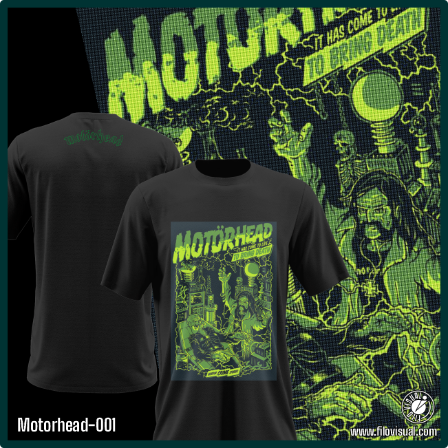 Motorhead-001 - Remera de Motorhead - Algodón Estampado