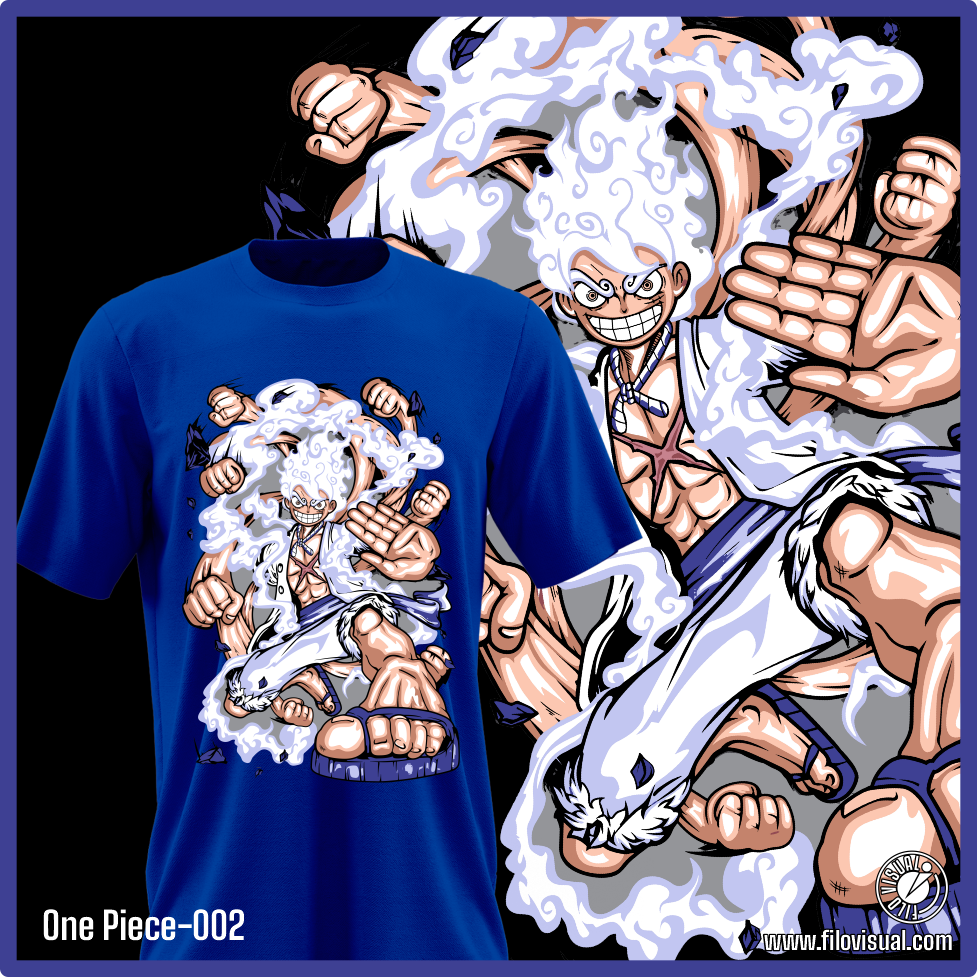 One Piece-002 - Diseño de One Piece - Remera de Algodón