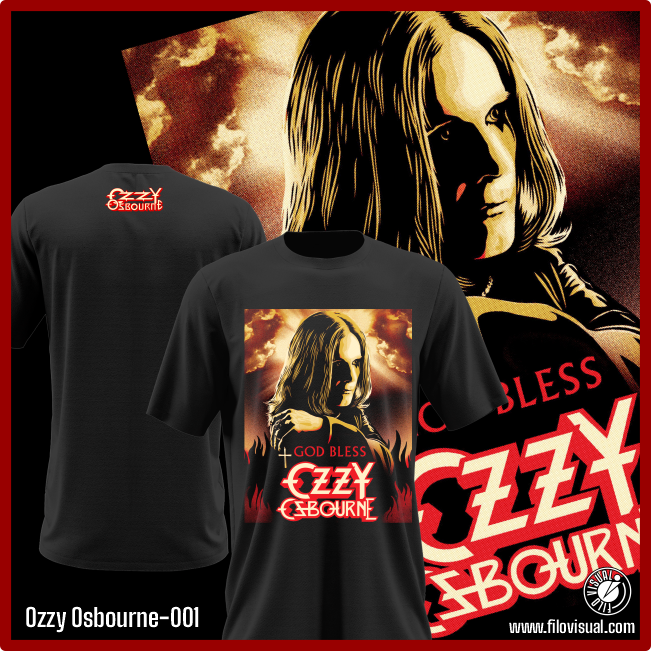 Ozzy Osbourne-001 - Remera de Ozzy Osbourne - Algodón Estampado