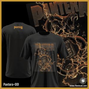 Pantera-002 - Remera de Pantera - Algodón Estampado