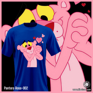 Pantera Rosa-002 - Diseño de Samurai - Remera de Algodón