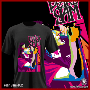Pearl Jam-002 - Remera de Pearl Jam - Algodón Estampado