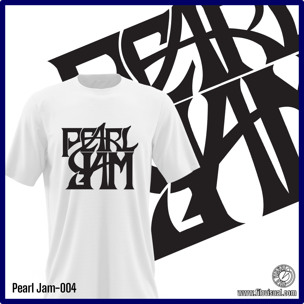 Pearl Jam-004 - Remera de Pearl Jam - Algodón Estampado