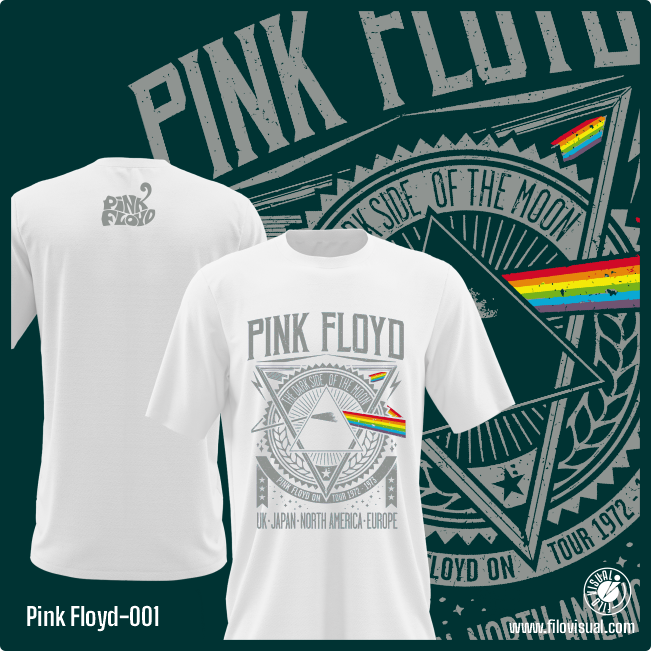Pink Floyd-001 - Remera de Pink Floyd - Algodón Estampado