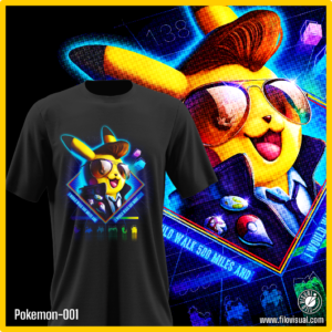 Pokemon-001 - Diseño de Pokemon - Remera de Algodón