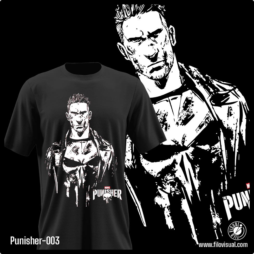 Punisher-003 - Diseño de Punisher - Remera de Algodón
