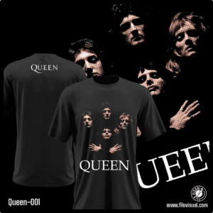 Queen-001 - Remera de Queen - Algodón Estampado