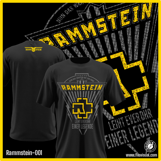 Rammstein-001 - Remera de Rammstein - Algodón Estampado