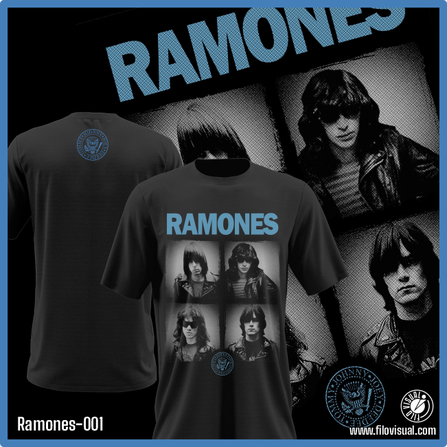 Ramones-001 - Remera de Ramones - Algodón Estampado