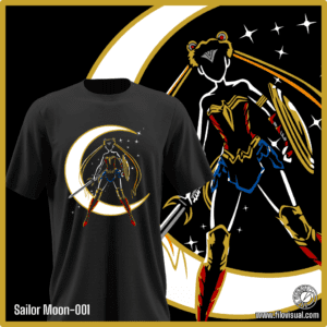 Sailor Moon-001 - Diseño de Sailor Moon Serena - Remera de Algodón
