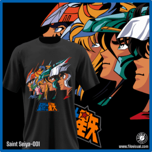 Saint Seiya-001 - Diseño de Saint Seiya - Caballeros del Zodíaco - Remera de Algodón