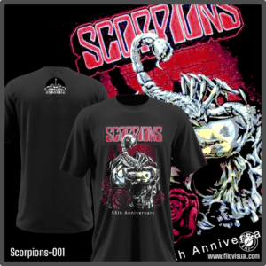 Scorpions-001 - Remera de Scorpions - Algodón Estampado