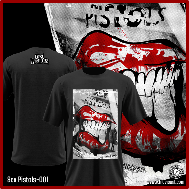 Sex Pistols-001 - Remera de Sex Pistols - Algodón Estampado