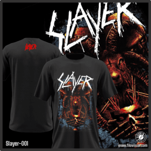 Slayer-001 - Remera de Slayer - Algodón Estampado