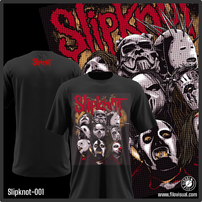 Slipknot-001 - Remera de Slipknot - Algodón Estampado