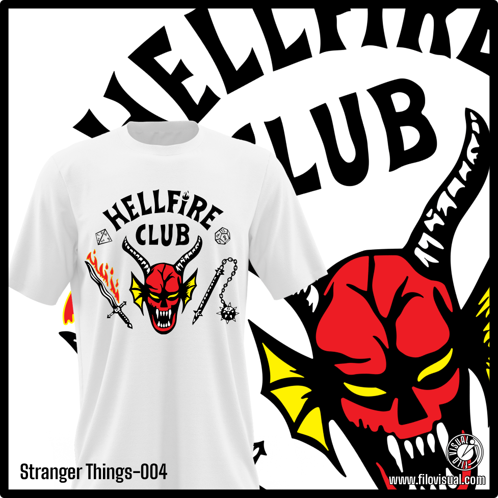 Stranger Things-004 - Diseño de Stranger Things - Remera de Algodón