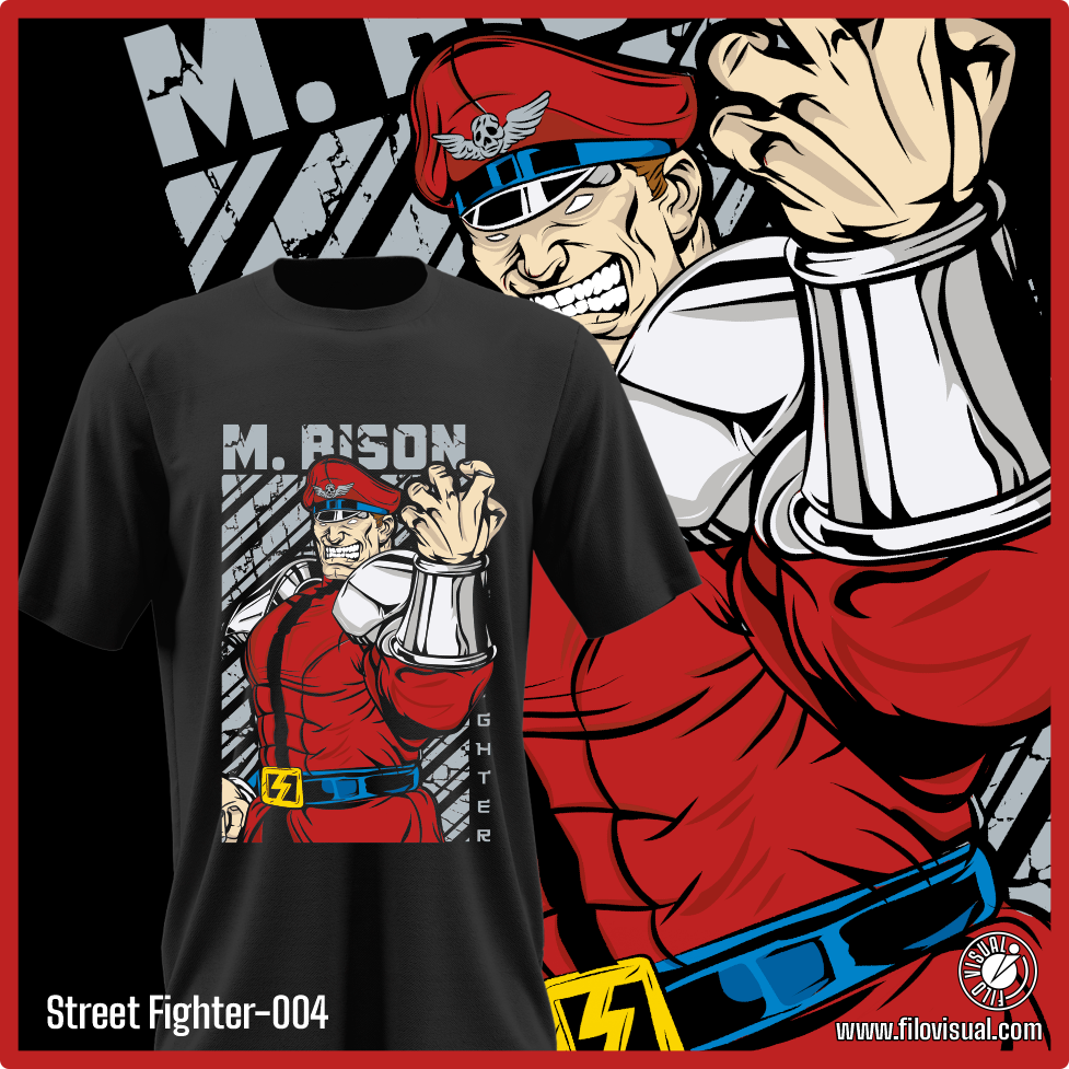 Street Fighter-004 - Diseño de Street Fighter - Remera de Algodón