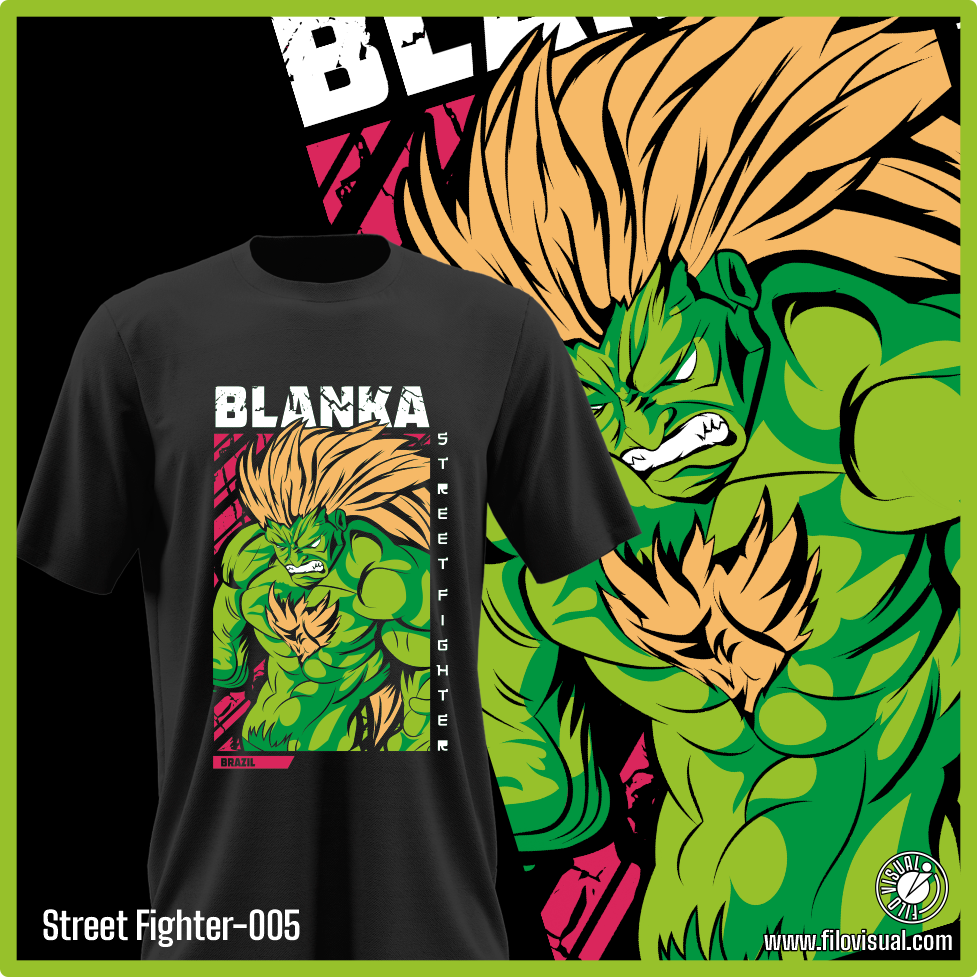 Street Fighter-005 - Diseño de Street Fighter - Remera de Algodón