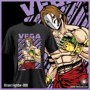 Street Fighter-009 - Diseño de Street Fighter - Remera de Algodón