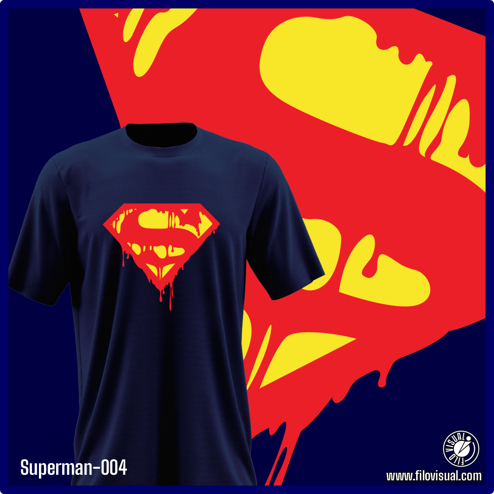 Superman-004 - Diseño de Superman - Remera de Algodón