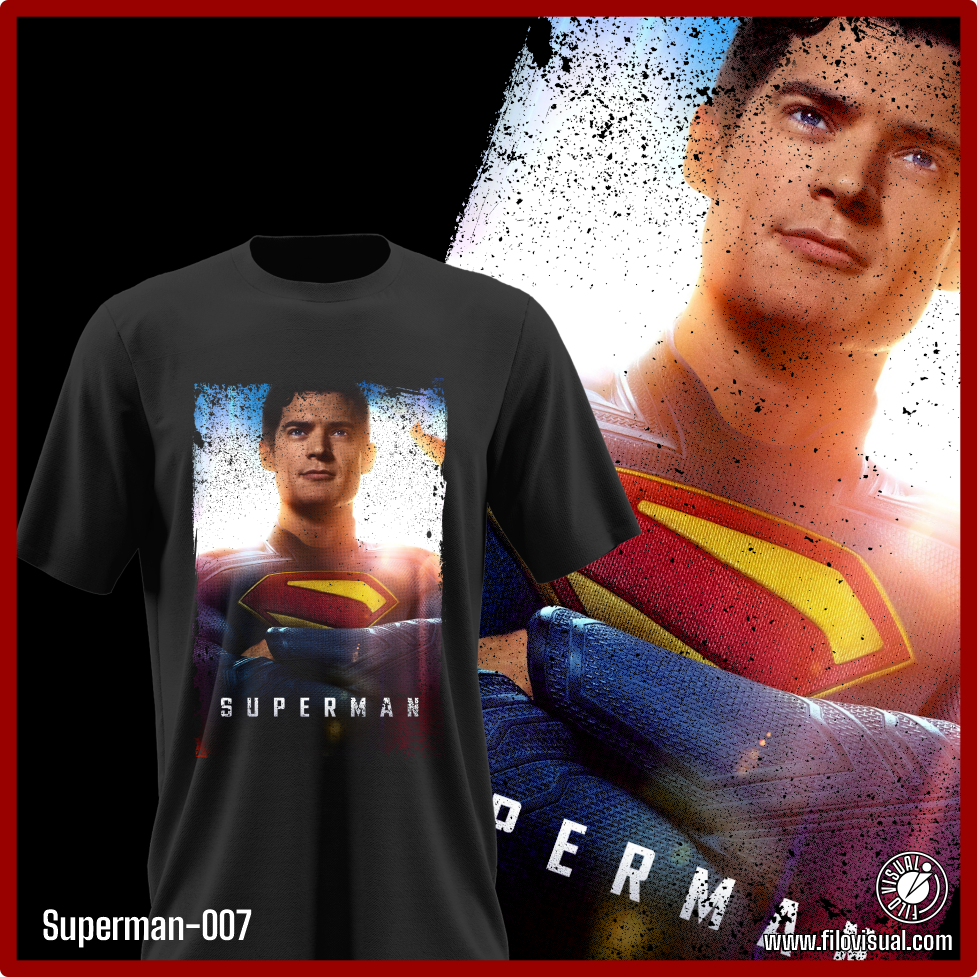 Superman-007 - Diseño de Superman - Remera de Algodón