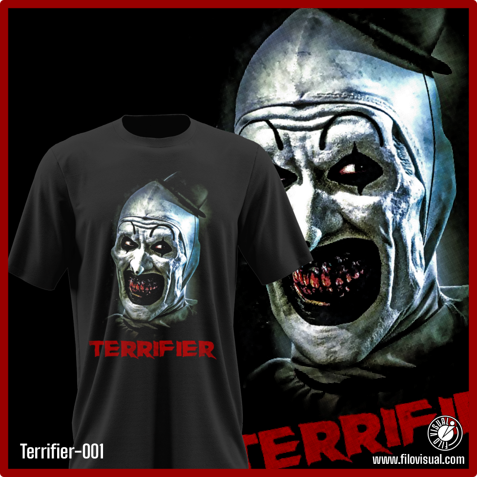 Terrifier-001 - Diseño de Terrifier - Remera de Algodón