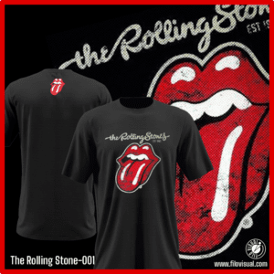 The Rolling Stones-001 - Remera de The Rolling Stones - Algodón Estampado
