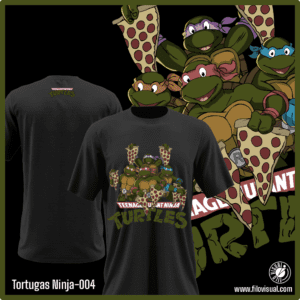 Tortugas Ninja-004 - Diseño de Tortugas Ninja - Remera de Algodón